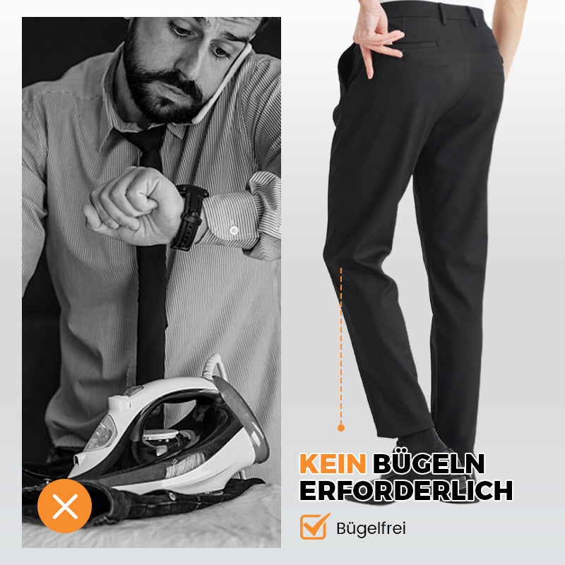 Hochelastische Hose mit geradem Bein